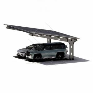 Structure de carport solaire photovoltaïque en acier haute résistance avec certification CE/ISO9001 et garantie de 10 ans pour les parcs d'entreprises - Product Image 2