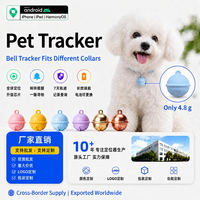 Mini Rastreador de Mascotas, Collar Localizador Impermeable Inalámbrico con Batería de Larga Duración, Dispositivo Antipérdida para Perros y Gatos, Aplicación de Posicionamiento Global
