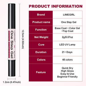 Stylo de vernis à <span class=keywords><strong>ongles</strong></span> en gel 48 couleurs, gel 3-en-1 en une étape (base, couleur, top coat), professionnel pour salon et usage domestique, manucure et nail art - Product Image 4