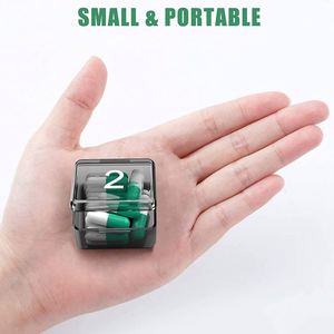 Caja mensual con organizador de pastillas para 31 píldoras, para 2 tomas diarias (AM y PM), diseño arcoíris - Product Image 3