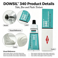 DOWSIL 340 Blanc 142g Pâte thermique en silicone à haute conductivité thermique pour le refroidissement des semi-conducteurs du processeur