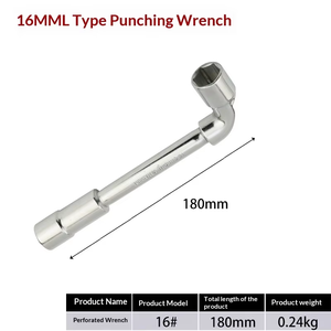 High Carbon Steel Perforated L-shaped Milling Mouth Galvanized Manual Hexagonal <b>Socket</b> Wrench with Multiple Sizes - Product Image 6