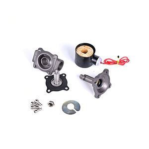 Válvula Solenoide Eléctrica Piloto de Agua COVNA DN15 de 1/2 Pulgada, 2 Vías, 12 Voltios, Normalmente Cerrada, de Acero Inoxidable SS304 para Alta Temperatura - Product Image 4