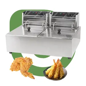 Ailes de poulet commerciales de restauration rapide Friteuse électrique sans huile Machine à frire les pommes de terre dans les restaurants pour la maison