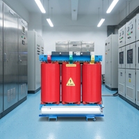 Nem Önleyici 3 Fazlı SCB10 Kuru Tip Dökme Reçineli Trafo 1000kVA 1600kVA Tamamen Bakır Güç Dağıtım Trafosu