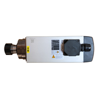 Broche de machine-outil CNC à refroidissement par air carrée, 300 Hz, 18 000 tr/min, moteur 6 kW, moteur CC, 4 roulements, broche à refroidissement par air