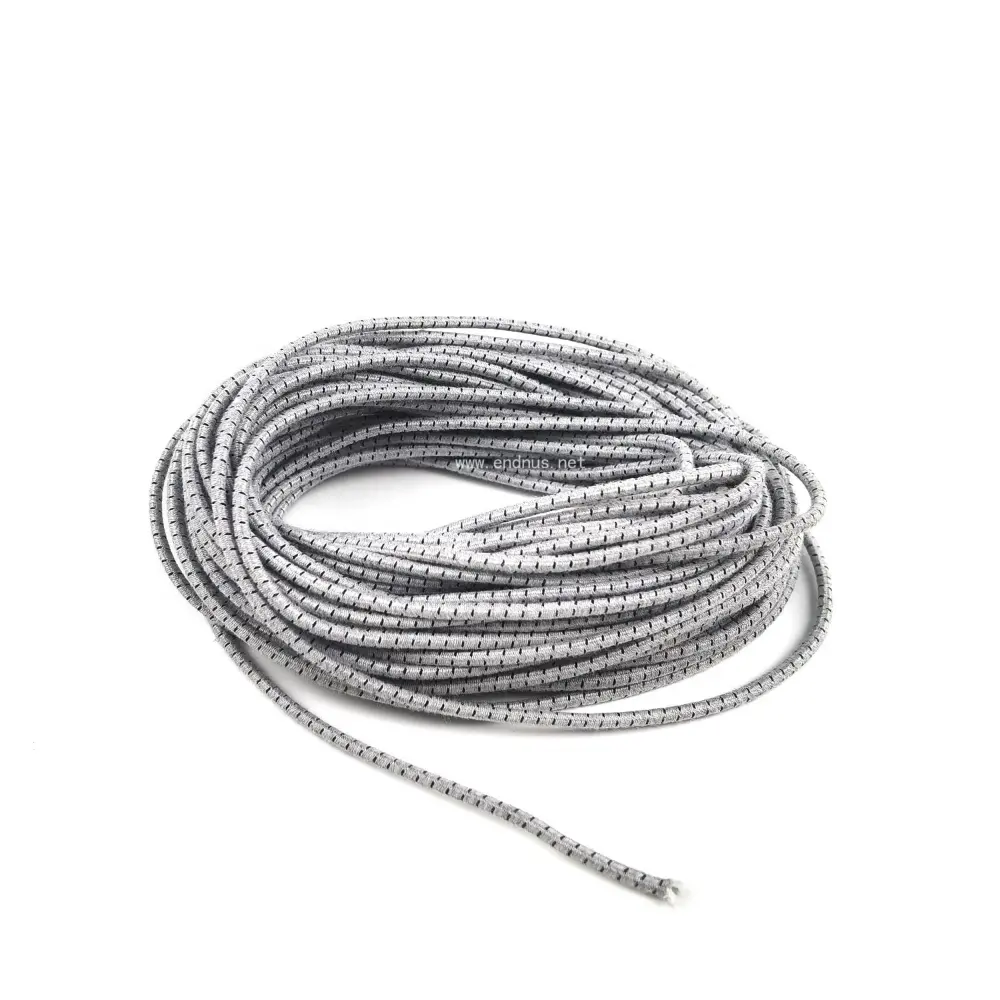 2mm Conductive Fiber Braided Elastic Antistatic Cord For Printing Industry