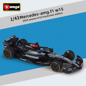 Modèle de voiture de course Formule 1 en alliage moulé sous pression 1:43 2024, style F1, véhicule à roues ouvertes, avec vitrine en acrylique, objet de collection, vente en gros - Product Image 6