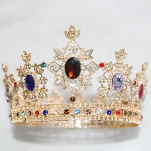 Couronnes de concours de beauté en or et argent, couronnes de reine en diamant, diadèmes pour filles, vente en gros d'usine, <span class=keywords><strong>pas</strong></span> <span class=keywords><strong>cher</strong></span>, personnalisable, assortiment complet - Product Image 6