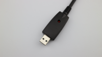 Cable de Audio USB Tipo B a DC6.35 RCA para Micrófono y Fibra Óptica, 3.5m Macho-Macho