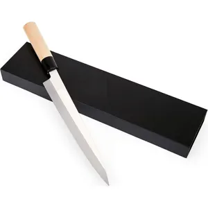 Профессиональный японский нож сашими с деревянной ручкой-нож для нарезки суши-нож для нарезки рыбы