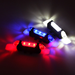 ไฟท้ายจักรยานแบบชาร์จ USB LED 5 โหมด ขนาดกะทัดรัด สำหรับปั่นจักรยานกลางแจ้ง - Product Image 3