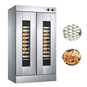 Penjualan terlaris komersial pintu ganda mesin tahan donat 6 rak adonan roti Proofer kotak fermentasi