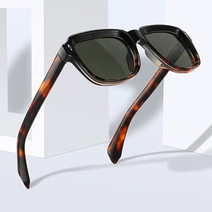 Moda Retro cuadrado moda gafas de sol al por mayor Unisex logotipo personalizado gafas de sol marco grande gafas de sol polarizadas de acetato - Product Image 5