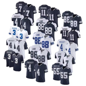 Groothandel 2026 Nieuwe Dallas # 13 Caleb Downs voetbalshirts # 4 Prescott # 88 Lam 3 # Pickens gestikte American football shirts 100% - Product Image 1