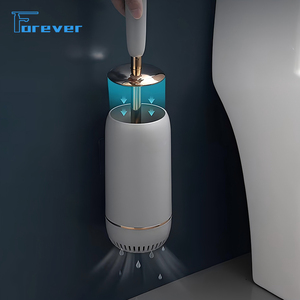Ensemble de <span class=keywords><strong>brosse</strong></span> de <span class=keywords><strong>toilette</strong></span> en <span class=keywords><strong>silicone</strong></span> de style nordique de luxe à fixer au mur pour le nettoyage de la salle de bain, avec base en plastique pour <span class=keywords><strong>brosse</strong></span> de <span class=keywords><strong>toilette</strong></span> - Product Image 3