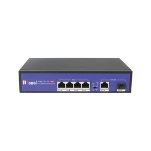 สวิตช์อีเธอร์เน็ตแบบ POE สำหรับโรงงาน พอร์ต Gigabit 4-POE + พอร์ต RJ45 1 พอร์ต SFP พร้อมบริการติดตั้งกล้องวงจรปิด IP - Product Image 3
