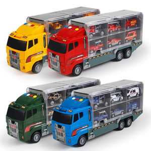 Jouets de l'<span class=keywords><strong>armée</strong></span> en alliage Cars Container Truck Tank Military Truck Vehicle Mini Car Toys Carrier Truck Set for Sale - Product Image 5