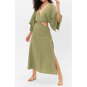 Abito in cotone con cut-out - Product Image 5