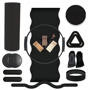Chocolate Brown Pilates Accessory Silicone <b>Dumbbell</b> Ankle Weights Yoga Block Yoga Mat for Women Fitness - Product Image 5