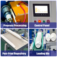 Machine de sérigraphie automatique incurvée monocouleur pour gobelets en plastique et en papier