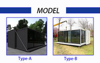 Maison préfabriquée extensible, cabine de vie portable, structure en acier, unité d'hébergement mobile, conteneur maritime de 40 pieds