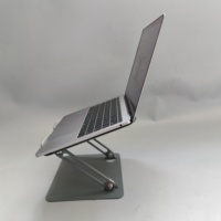 Support pour ordinateur portable pouvant être tourné à 360° °   Support de bureau et support pour tablette en alliage d'aluminium réglables pour une dissipation thermique optimale