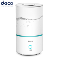 Humidificateur à brume froide 3L, remplissage par le haut, grande capacité, silencieux, pour chambre, maison, bureau, air intérieur