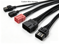 Arnés de cableado electrónico personalizado de fábrica, conector Molex, cable divisor en Y, ensamblaje automotriz, extensión macho-hembra