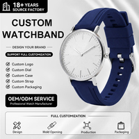 Bracelet de montre étanche en caoutchouc silicone tropical 20mm 22mm, bracelet de remplacement pour montre intelligente, bracelet de plongée