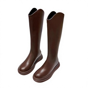 Botas de Lluvia Impermeables de Moda para Mujer, con Suela Gruesa, Parte Superior Sólida y Antideslizante, para Verano e Invierno - Product Image 1