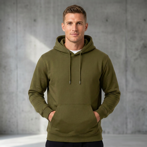 Sudadera con capucha deportiva para hombre de alta calidad, logotipo personalizado, Sudadera con capucha informal elegante para hombre OEM, Sudadera con capucha con jersey para hombre de diseño personalizado rápido - Product Image 1