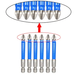 10 Stück Schrauben dreher Bit Set S2 ph2 Schrauben dreher aus legiertem Stahl Magnetischer elektrischer Schlag