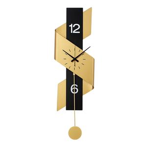 <span class=keywords><strong>Horloge</strong></span> <span class=keywords><strong>murale</strong></span> en métal 3D atmosphérique simple et moderne <span class=keywords><strong>80</strong></span>*24cm <span class=keywords><strong>Horloge</strong></span> à quartz Salon contemporain Design stéréo créatif personnalisé - Product Image 5