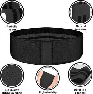<span class=keywords><strong>Bande</strong></span> de Résistance Élastique en Polyester de Haute Qualité pour Exercices de Fitness et Musculation des Fessiers, avec Logo Personnalisé - Product Image 5