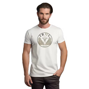 T-shirt en coton doux 65% polyester 35%, impression sérigraphique personnalisée, t-shirt promotionnel avec logo - Product Image 4