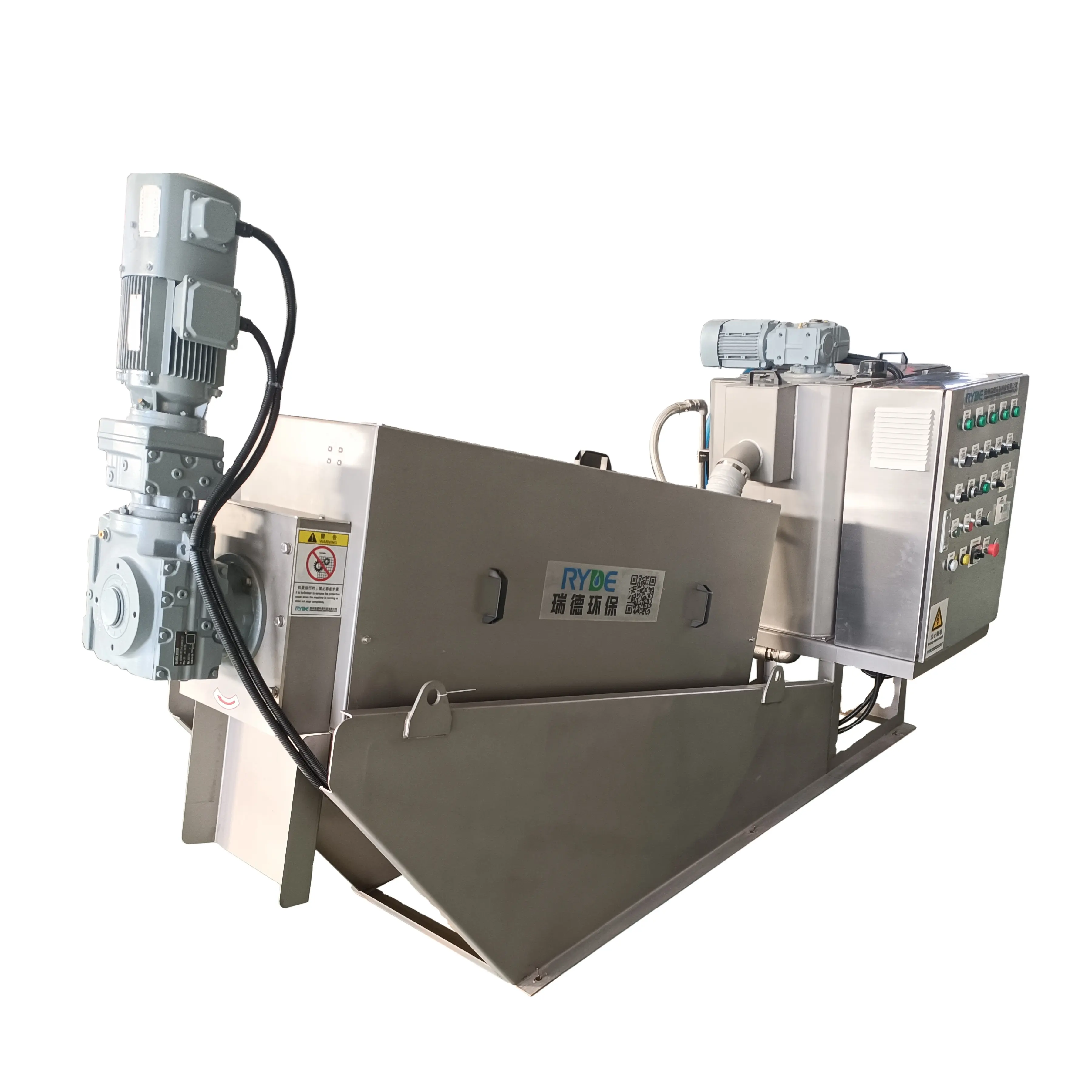 High efficient automatic sludge dewatering machine filter screw type sludge dehydrator RDL401