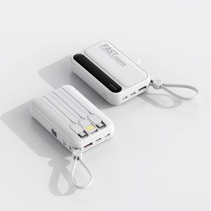 Vente flash - Charge rapide pour téléphone portable - Câbles intégrés - 10W - 10000mAh - Batterie externe personnalisée - Alimentation mobile - Product Image 5