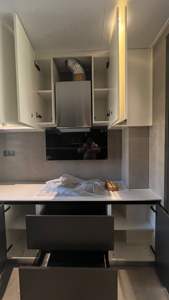 Nouvelle arrivée Armoires de cuisine laquées haut de gamme abordables avec design simple et peinture mate - Product Image 6