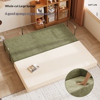 Canapé modulaire en tissu 3D compressé avec rembourrage en éponge, idéal pour salon, petit appartement, forme nuage droite, style moderne et minimaliste
