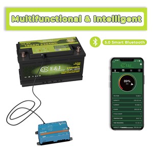 12V 180Ah RV 리튬 시스템: 60A DCDC MPPT 2-in-1 충전기 및 정밀 모니터 - Product Image 3