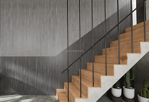 Panneaux muraux acoustiques élégants en MDF Modèle 3D de haute qualité Installation moderne et facile Absorption du son écologique à des fins décoratives - Product Image 5