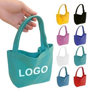 0717 Custom Logo Cotton Canvas Tote <b>Bags</b> for Women <b>Reusable</b> Large Capacity <b>Bag</b> Promotional Shopping with Handles - Product Image 4