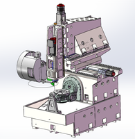 Centre d'usinage CNC 5 axes haute précision Gantry GV5-630X, fraiseuse à un seul broche pour métaux, automatique, robuste, FANUC UYANG