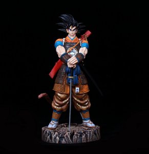 Figurines de dessin animé <span class=keywords><strong>Super</strong></span> <span class=keywords><strong>Saiyan</strong></span> Dragon, 30cm, 11 Styles, Samurai GK Goku végéta Broly Gohan, épée debout, main d'action, modèle jouet - Product Image 5