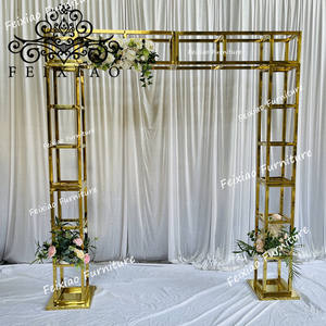 กรอบรูปสแตนเลสสีทองสำหรับงานแต่ง - Product Image 3