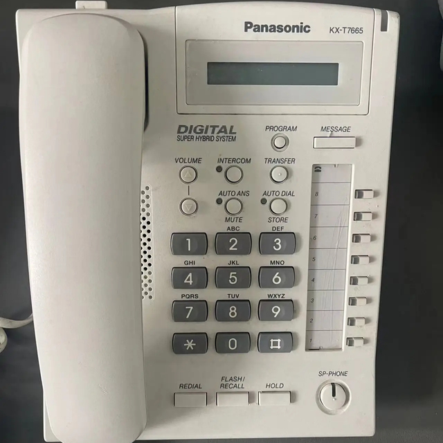 Refurbished used tested well KX-T7665 PABX telephone operator station T7665