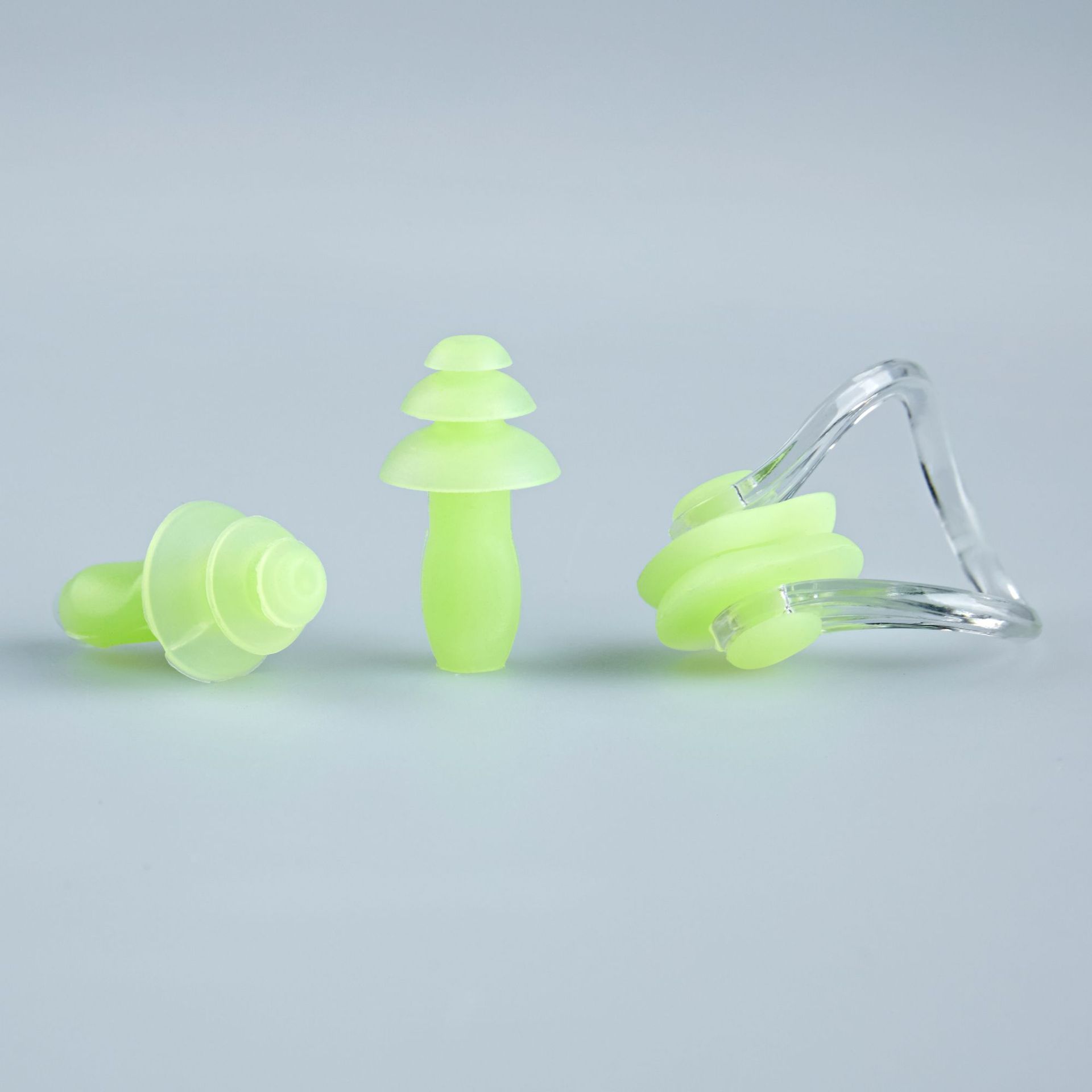 Green - Earplug + nose clip box set