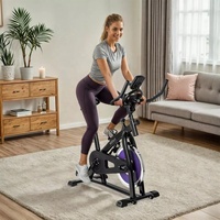 Vélo d'exercice commercial et domestique pour salle de sport, équipement de fitness intérieur avec courroie ABS et chaîne, vente en gros