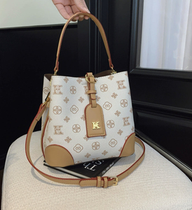 Luxury Designer genuine leather Durable Fashion Casual Outings <b>Multi</b> <b>Compartment</b> Adjustable Strap Trendy Monogram Bucket <b>Bag</b> - Product Image 1
